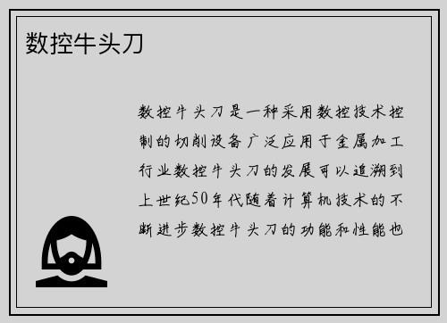 数控牛头刀 数控牛头刀